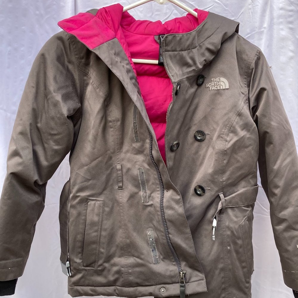 The North Face Kids Puffer Jacket - Brown and Pink
